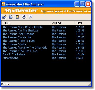 Mixmeister bpm analyzer 1. 0. 1 9